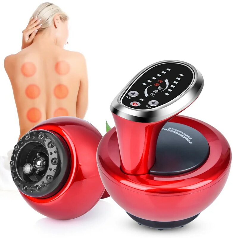 Masajeador eléctrico con ventosa de vacío, masajeador recargable de Guasha, masaje de espalda, moldeador corporal, dispositivo para el cuidado de la salud