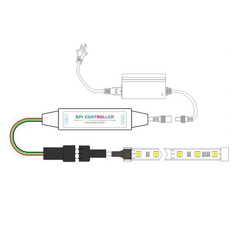 Pengontrol LED simfoni Mini 2.4G nirkabel tekan penuh 433 RF pengendali jarak jauh LED Marquee Dimmer (RGB)