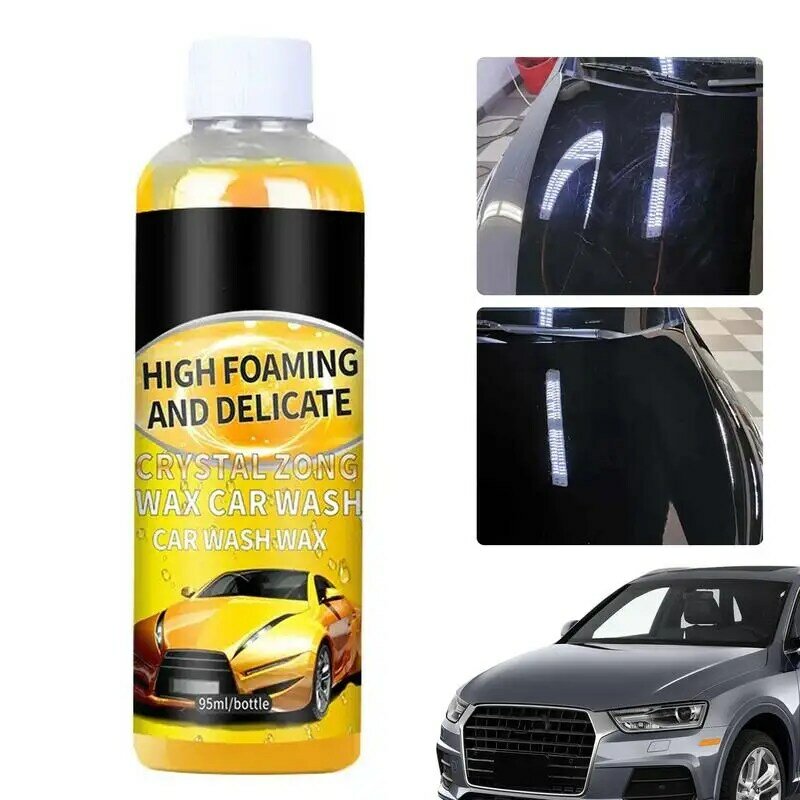 High Concentration Car Exterior Shampoo, Espuma Carro Limpador, Líquido Seguro, Fórmula Neutra, Removedor de Manchas, 3.2oz