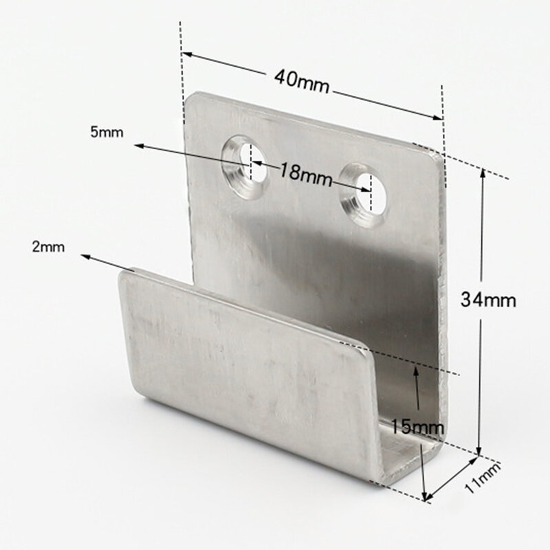 Угловые кронштейны с уникальным антикоррозийным U-образным дизайном, подвесной крючок из нержавеющей стали, полезный для опоры плитки или зеркал