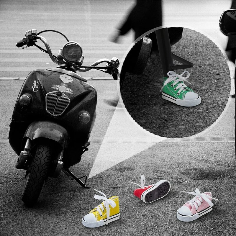 Soporte lateral creativo para motocicleta, cubierta de trípode, Mini soporte de pie para bicicleta de Motor, decoración de piezas de Moto, 7,5 cm