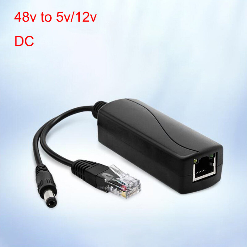 48V To 5V/12V PoE Splitter 5v POE Micro USB tpye-C DC Power supply Over Ethernet Active POE Splitter tpye-C for Raspberry D6