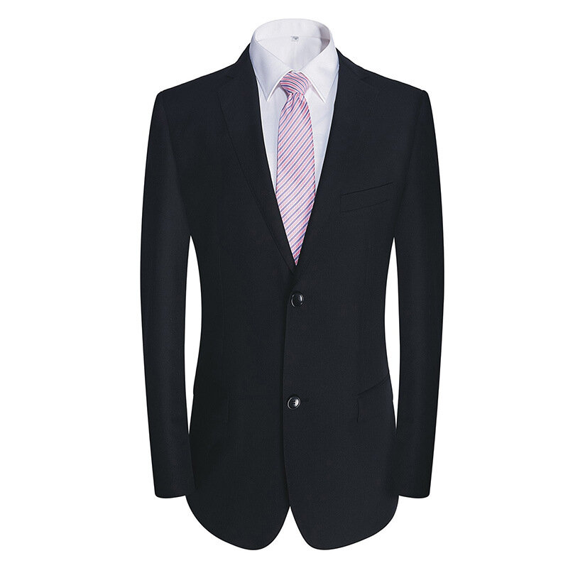 Lin3120-Wedding Dress Groom wedding business suit professional formal black