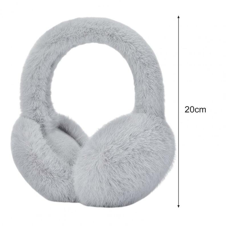 Women Winter Ear Muffs Fluffy Faux Fur Earmuffs Elastic Anti-slip Ear Protection Foldable Ear Cover Outdoor Ear Warmers