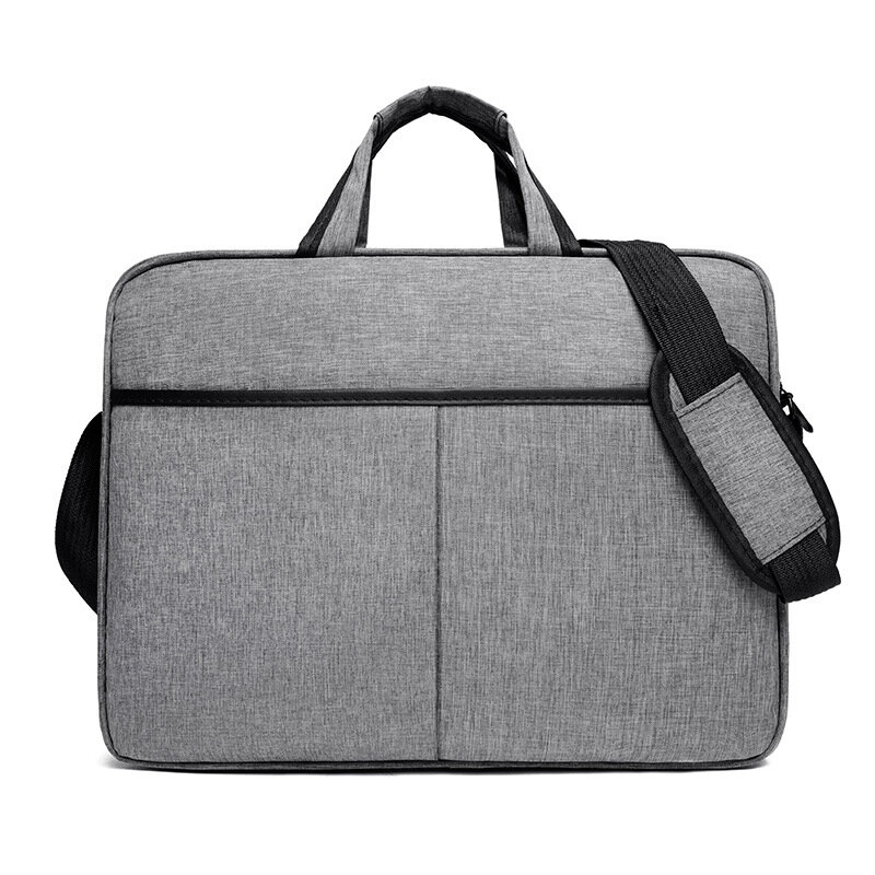 15.6 인치 휴대용 원 숄더 비즈니스 문서 노트북 가방, 심플 디자인