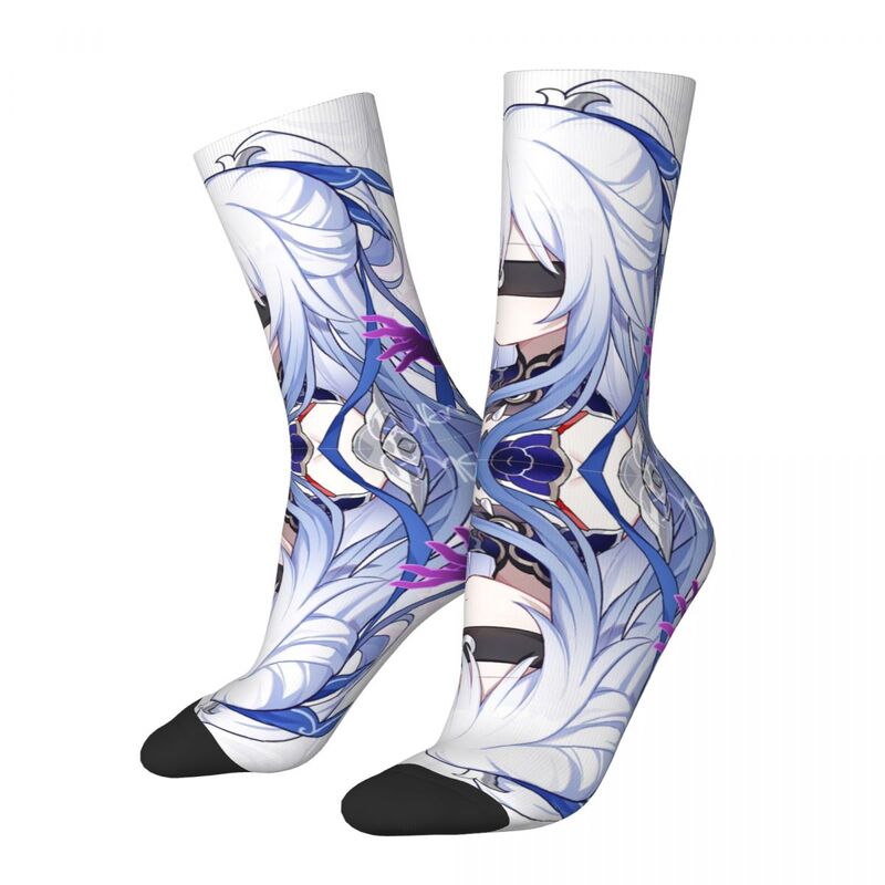 Calcetines de invierno para hombre y mujer, medias de estilo callejero, Hip Hop, con diseño de cúpula y estrella rota, Unisex