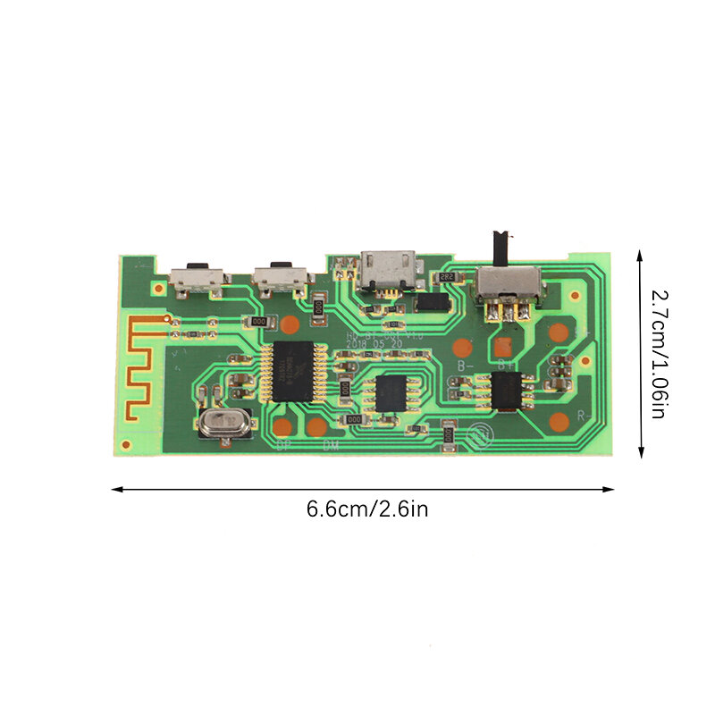 Placa Amplificadora de Potência Bluetooth, 5W, Circuit Board, Módulo Amplificador de Potência Estéreo, Módulo de Áudio Multifuncional, Novo