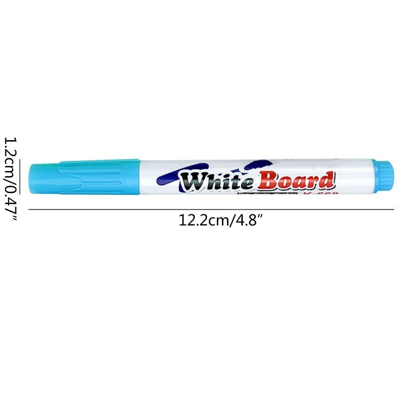12 لونًا من أقلام التحديد الملونة القابلة للمسح للسبورة البيضاء للمدرسة والمكتب والسبورة البيضاء