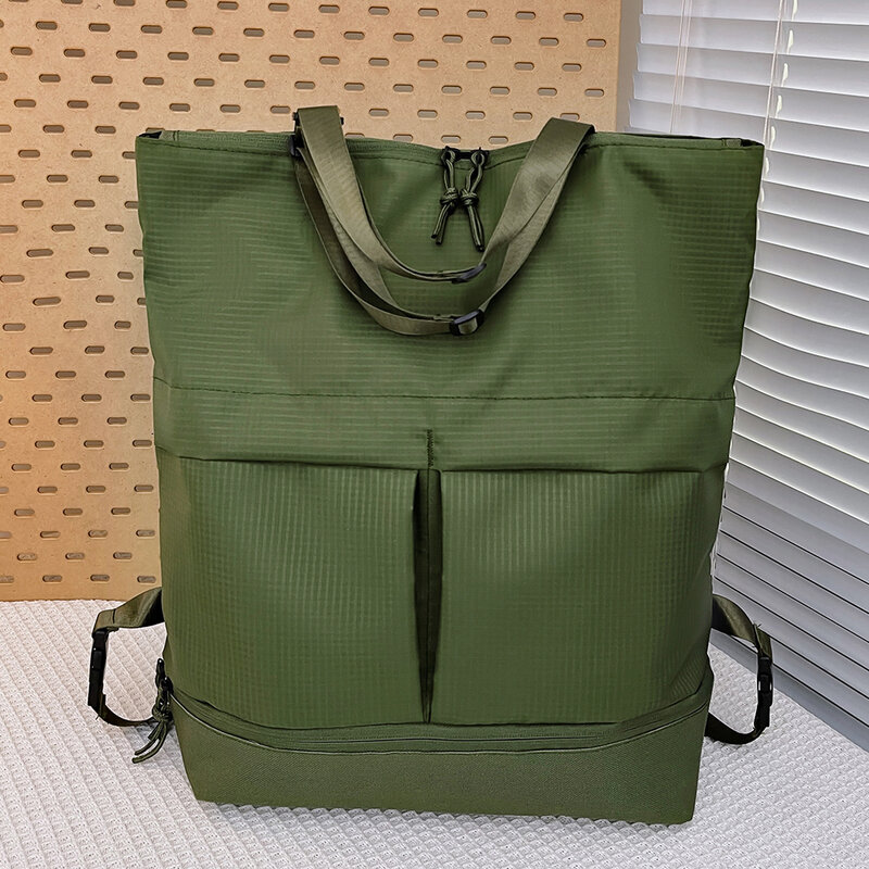 College Student School Bag Men Women Large Capacity Backpack Nylon Waterproof Travel Backbag Trend Versatile Outdoor Handbag