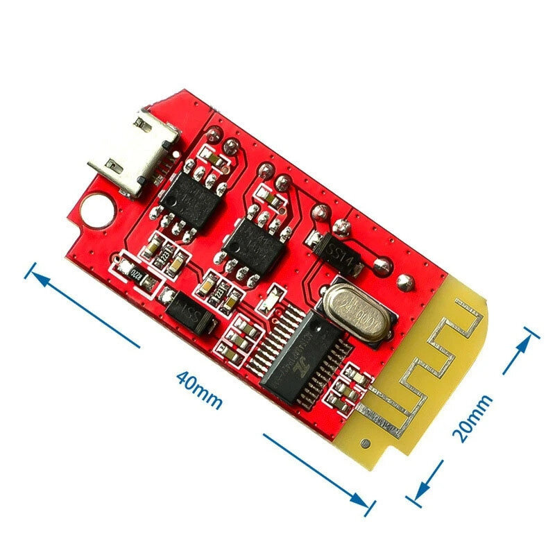 CT14 Micro 4.2 Stereo Bluetooth Amplifier Board Audio Module Class F 5W+5W DIY Modified Speaker with Charging