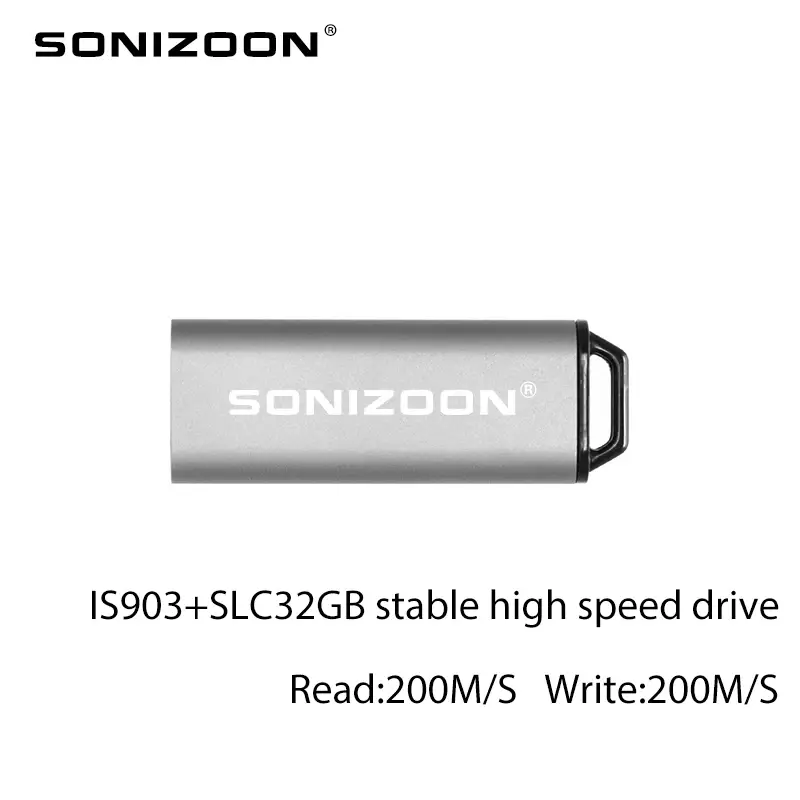 Sonizoon-pendrive usb com alta velocidade slc., pendrive estável de alta velocidade com 8gb, 16gb, 32gb e 64gb, frete grátis.