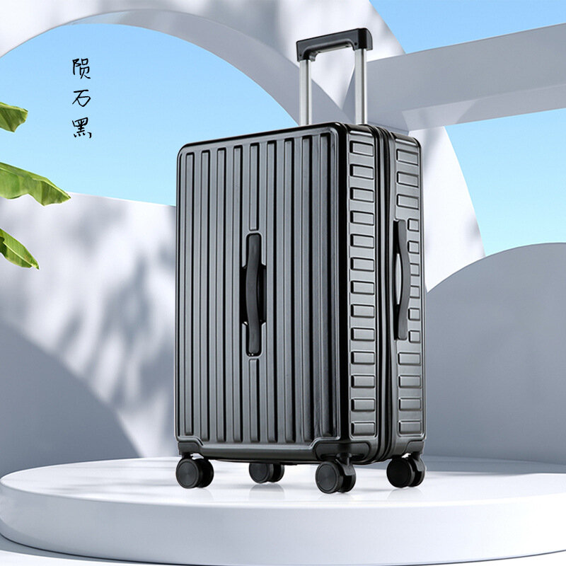 PLUENLI-maleta de equipaje con contraseña para hombre y mujer, Maleta de embarque, maleta con carrito, nuevo
