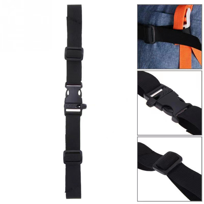 Tas ransel dada tali Harness, tas bahu dapat disesuaikan untuk berkemah luar ruangan, tas taktis, aksesoris tali