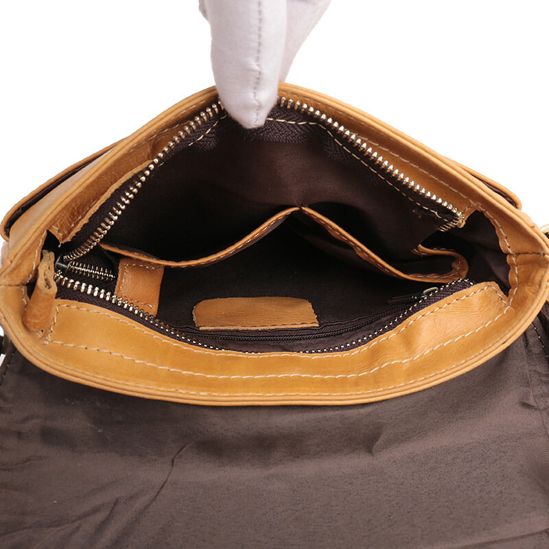 Bolsa mensageiro masculina couro genuíno causal crossbody bags para homem designer sacos de ombro couro aleta masculino