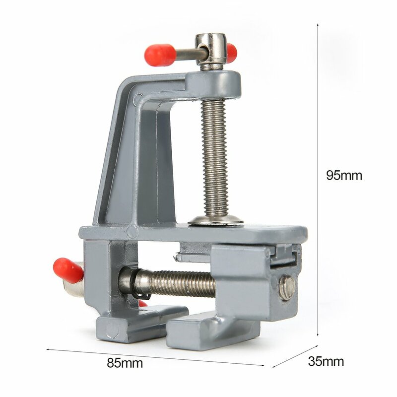 Portable Aluminum Alloy Table Vise Metal Clamp Locksmith Clip Parts Screw Bench DIY Jewelries Craft Mould Fixed Repair Tool