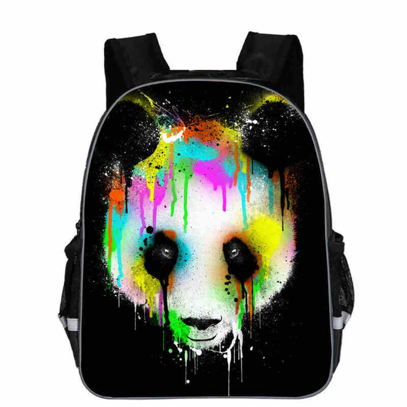 Kid School Bags Boys Girls Animal Panda Print Schoolbags Primary Student Large Capacity Backpack Sets Women/men Beautiful Bags