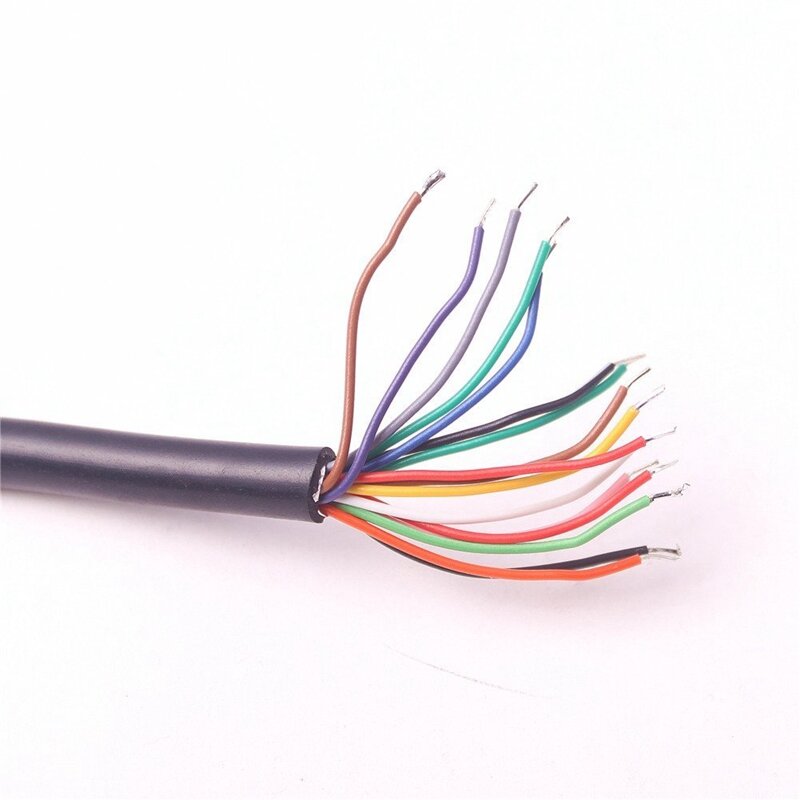 OBD2 16Pin 30CM męskie złącze wtykowe do przedłużacza ELM327 OBDII EOBD 16 kabel żeński do otwierania pinów