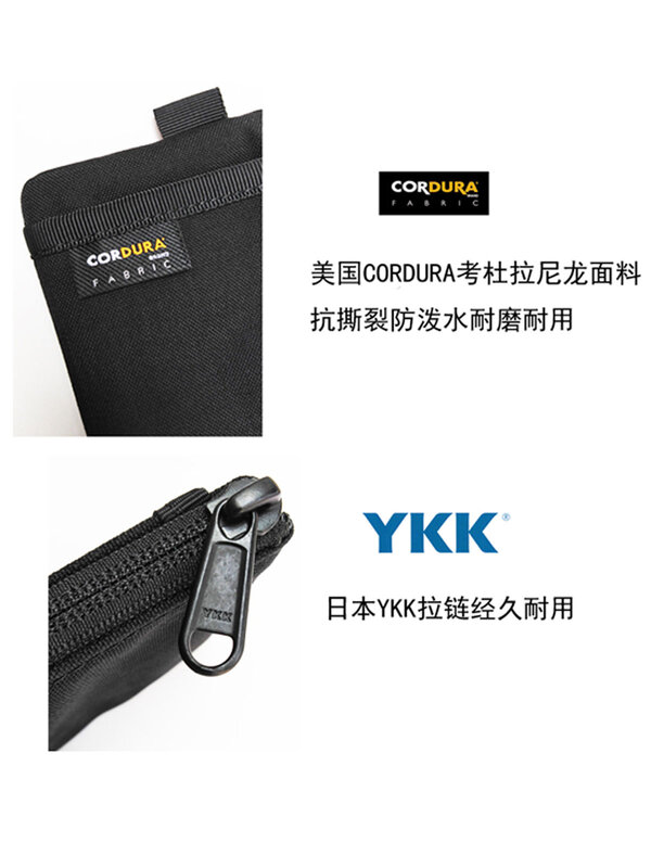 Porte-cartes de crédit étanche de style japonais pour hommes, grill en nylon, petit portefeuille, sac à main décontracté, poudres EDC durables, mini porte-monnaie