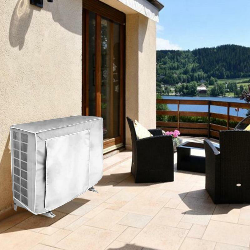 Cobertura de ar condicionado ao ar livre, ar condicionado externo, bloco solar, tampa doméstica para granizo