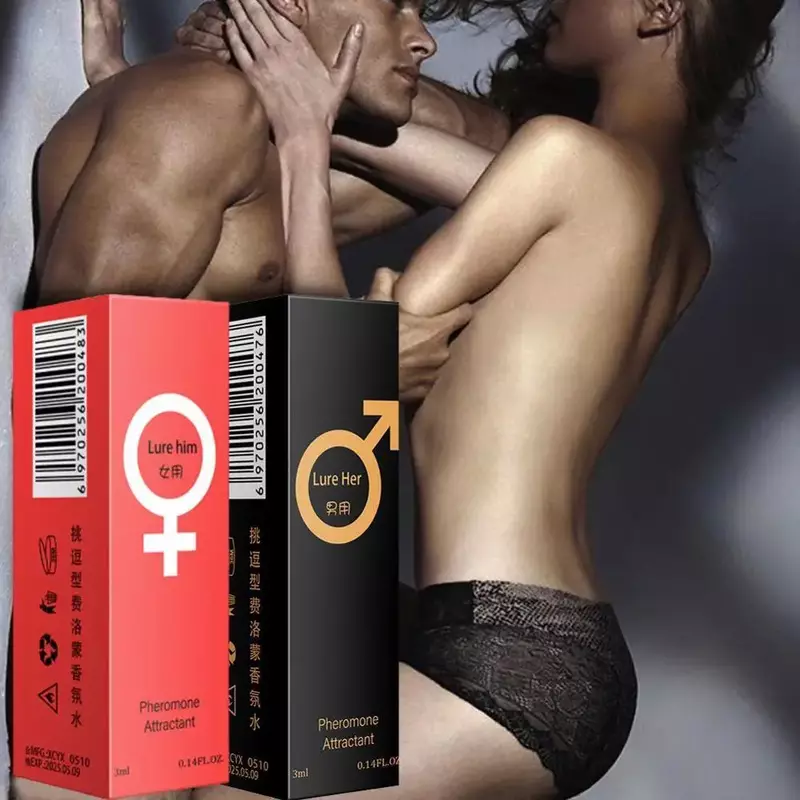 3ml feromone afrodisiaco donna orgasmo corpo Spray Flirt feromone attirare ragazza acqua profumata per gli uomini lubrificanti 3 q11c