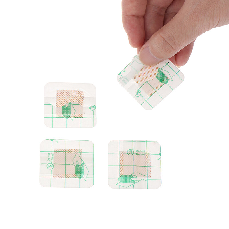 10Pcs/Set Waterproof Transparent Tape PU Film Medical Plaster Wound Dressing Fixation Tape