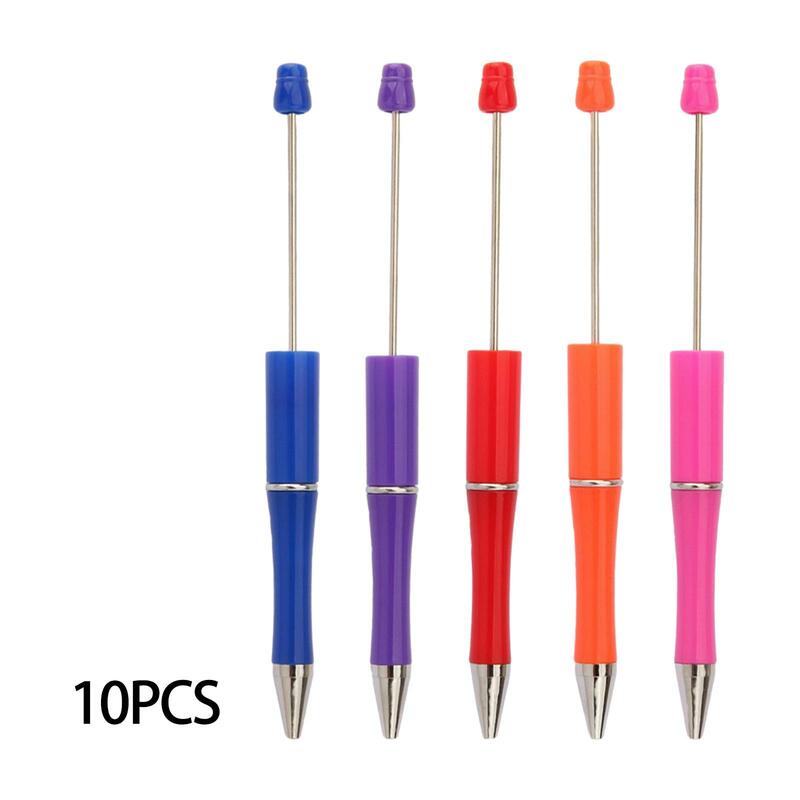 ปากกาลูกปัดหลากสี10ชิ้นสำหรับปากกาแต่งเล็บโรงเรียนชุดของขวัญ