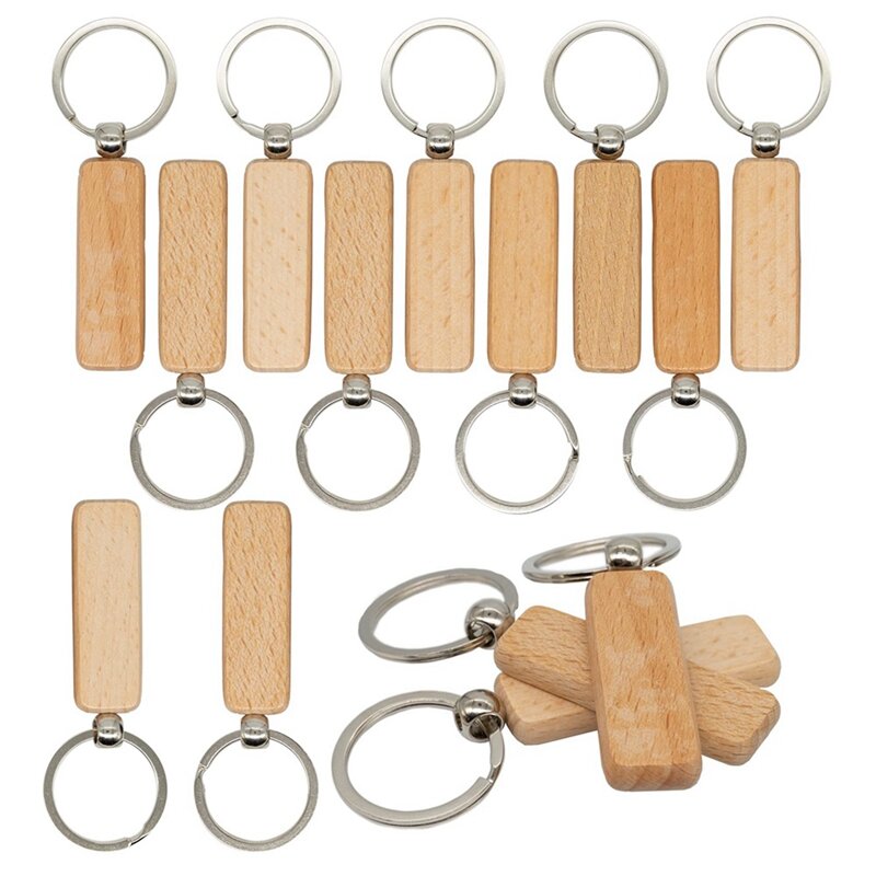 40 шт./упаковка, деревянные заготовки для ключей, ширина: 0,7 дюйма