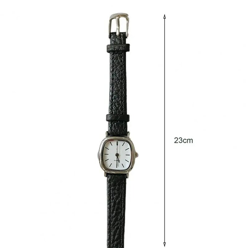 Reloj de cuarzo con esfera cuadrada Vintage para mujer, correa de cuero de imitación, reloj de pulsera de cuarzo para mujer, relojes de pulsera Casuales