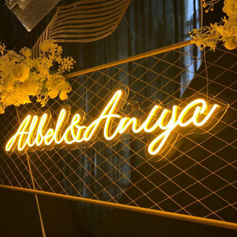 Custom decorative LED Neon signs flexible attractive decoration marry me wedding home event