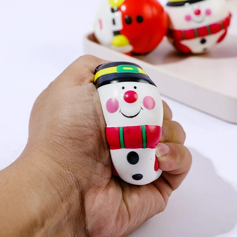 Natale nuovo giocattolo spremere palla sollievo dalla pressione spremere lento rimbalzo decompressione sfiato natale adulto giocattolo per bambini regalo