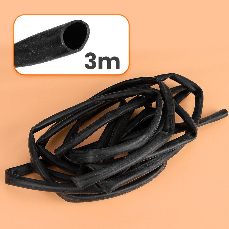 12mm Tire Changer Machine Tube Air Line Quick Connect Hose 3m Long Black Silicone