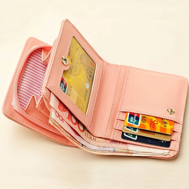 Wallest kobiety torebka śliczne Anime portfel przenośne małe luksusowe portfele dla kobiet Clutch Bag Carteras Para Mujer kieszonka na monety