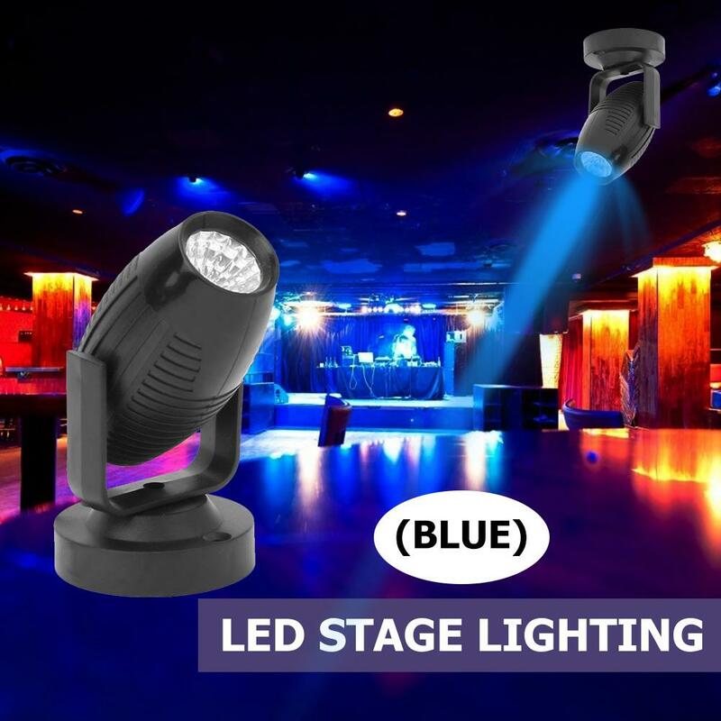 Faretto da palcoscenico a LED RGB 85-265V regolabile a 360 gradi KTV Bar Party Spot Lamp Wedding Atmosphere Beam Lights lampada da notte al Neon