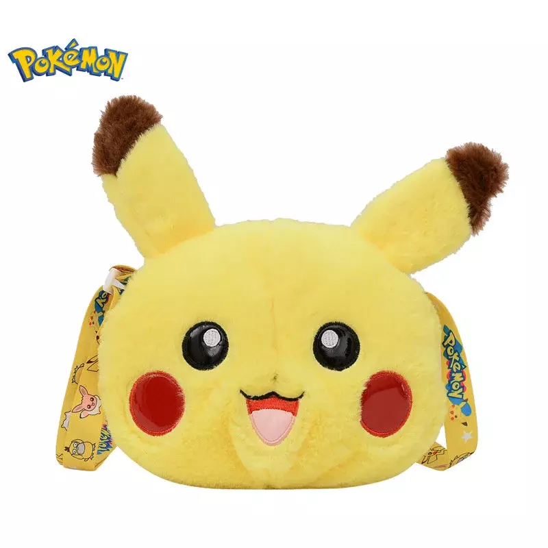 Mochila De Pokemon Pikachu de 20cm, monedero, muñeco de peluche suave, TAKARA TOMY, bolso de hombro de niña de dibujos animados, regalos para niños