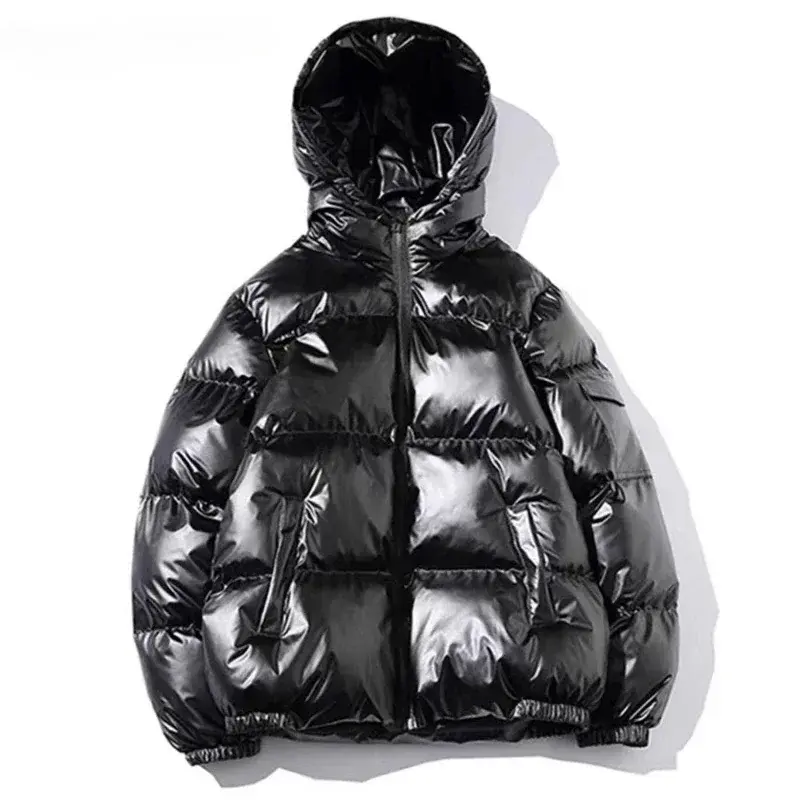 Winter Parkas Men Thick Hooded Jacket New Thicken Warm Harajuku Coat Male Casual Zipper Fashion Jackets Women Windproof Outwear