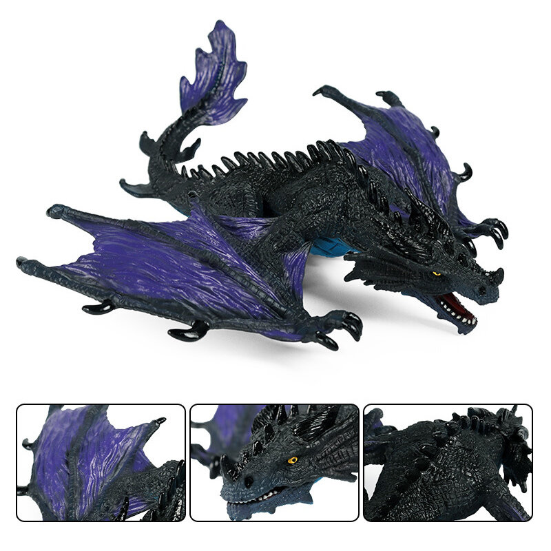 Nuovo modello di dinosauro solido giurassico simulazione per bambini giocattolo di dinosauro caccia notturna drago Warcraft drago decorazione in plastica