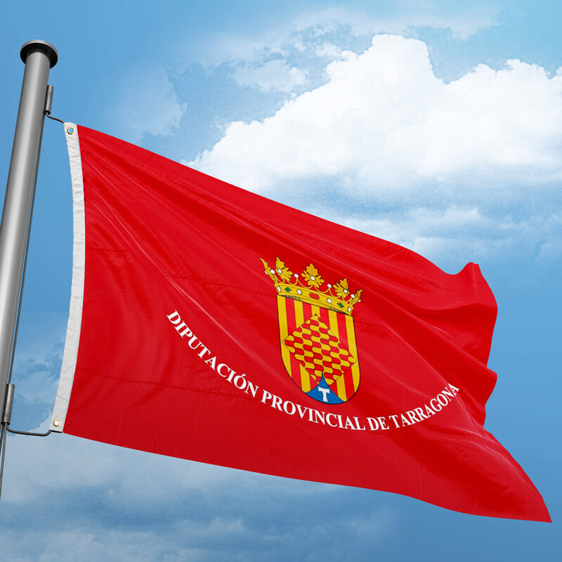타르고나의 국기 3x5 FT 90x150 cm 스페인 지방 깃발 배너, 가정 장식 실내 야외 폴리에스터 행잉