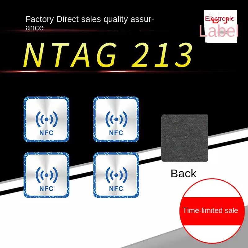 Étiquette métallique Ntag213 RFID personnalisée, étiquette de transfert à une touche NDavid, collaboration multi-écrans