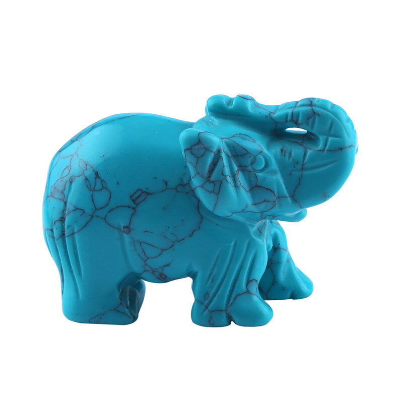 Figurka słonia posąg naturalne uzdrawiające rzeźbiony kryształ do domu dekoracja biurowa przenośny