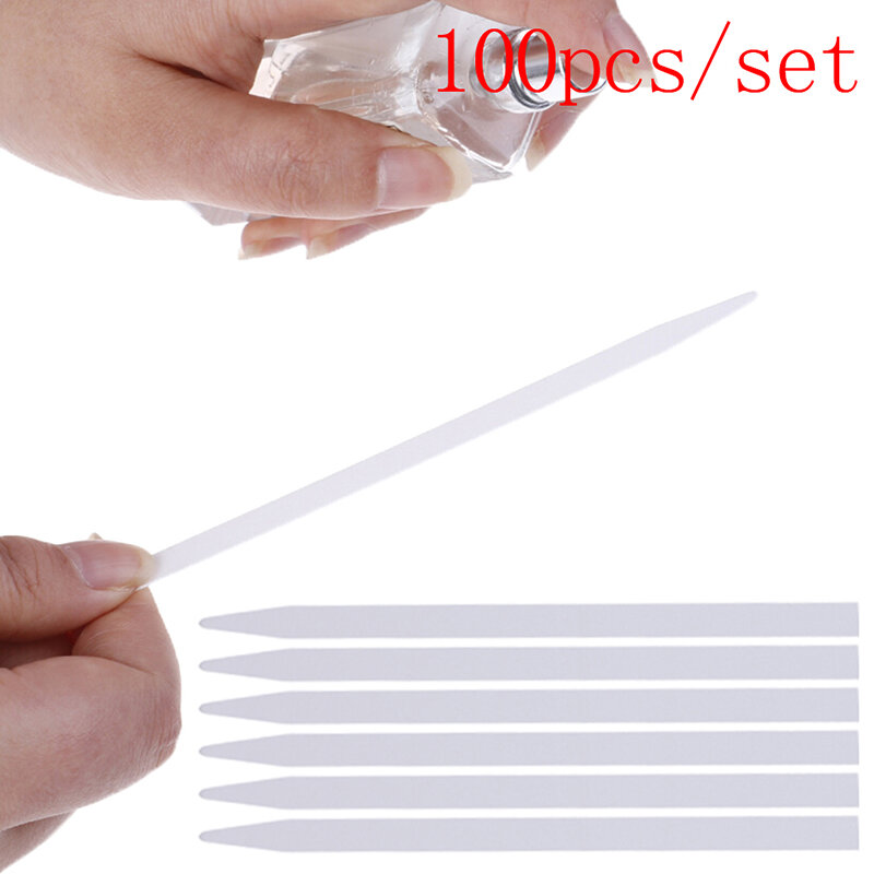 100PCS Aromatherapy Fragrance Perfume Essential Oils Test Tester Paper Strips Perfume Test Strips For Women Outdoor Home