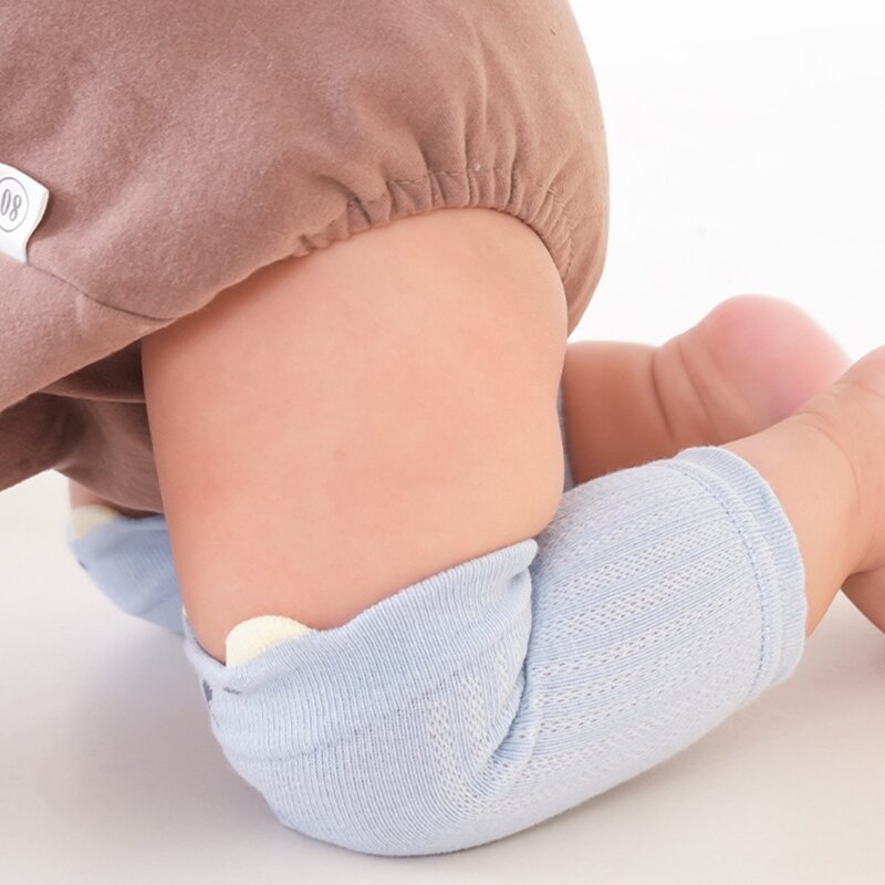 Genouillères antidérapantes pour bébé, protège-genoux dessin animé pour tout-petits, coudières respirantes à haute élasticité