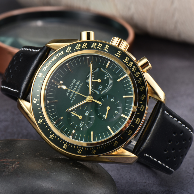 Reloj de cuarzo deportivo para hombre, cronógrafo de acero inoxidable, con fecha automática, marca Original superior AAA