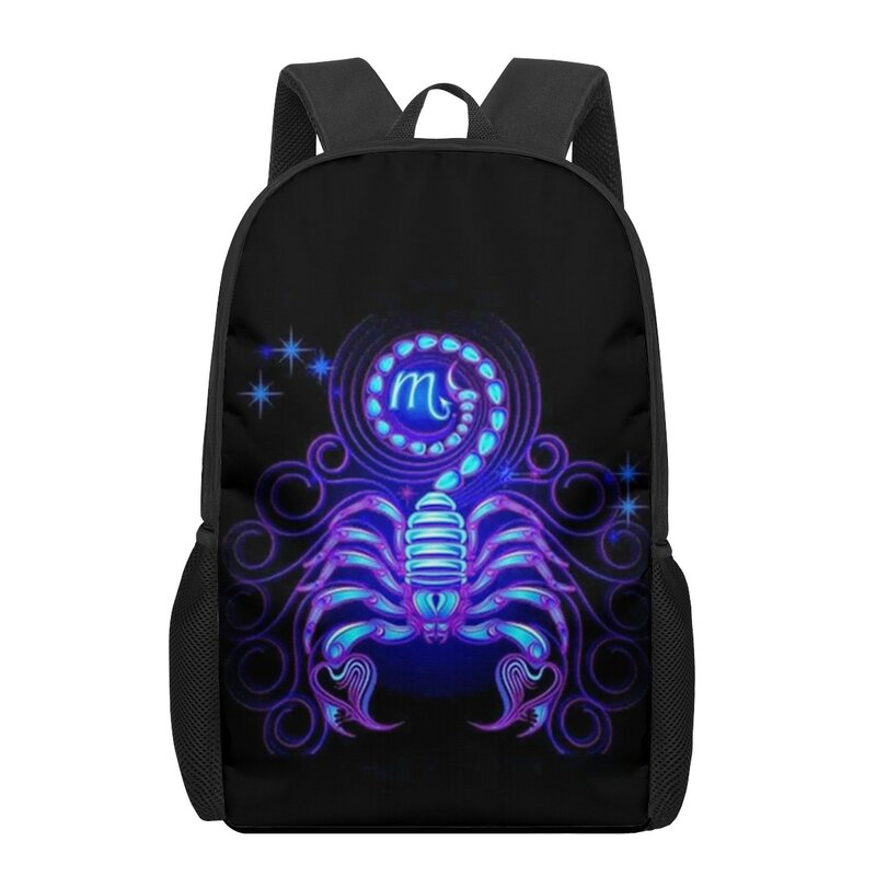 Art 12 constellations 3D Print School Backpack for Boys Girls Teenager Kids Book Bag Casual Shoulder Bag Large Capacity Backpack