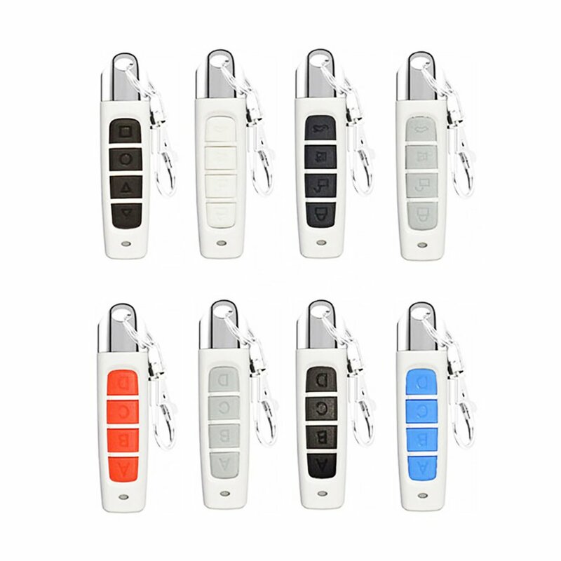433MHz Copy Remote Control Electric Garage Door Duplicator Fixed Code Learning Code Rolling Code 12V 4-Button Transmitter