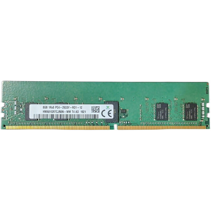 1Pc RAM 8 Go 8G PC4-2933Y DDR4 ECC REG RDIMM Serveur Mémoire Haute Qualité Rapide soleil