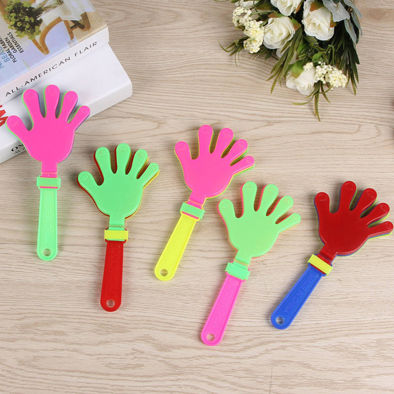 20 Pcs Plastic Noisemakers Stocking Stuffers Party Clapper regali di natale mani Clapping Toy giocattoli sportivi Glow Applauding