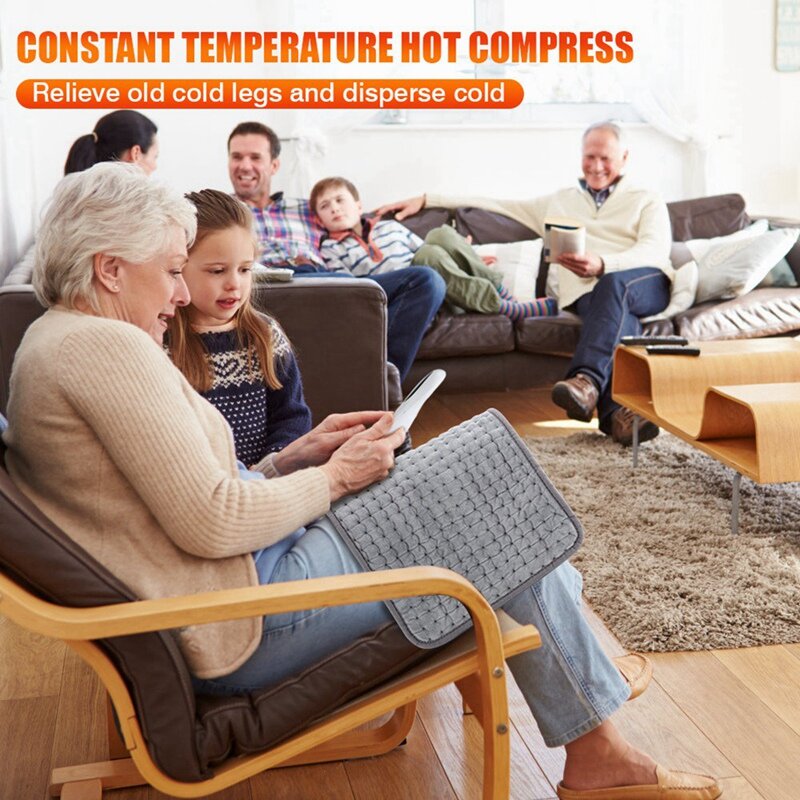 60X30Cm Verwarmde Deken Elektrische Worp 3 Timing 10 Niveaus Constante Temperatuur Hot Compress Eu Plug