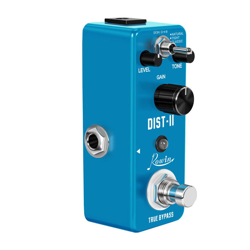 Rowin LEF-301B Guitar Distortion Pedal Solo Dist Effect Pedals For Guitarist High Gain Distortions Pedals Natural Tight Classic