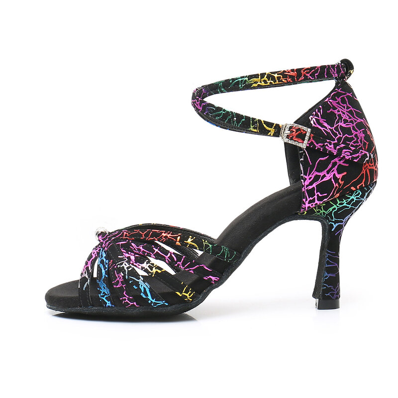 Zapatos de baile de tacón Sexy para mujer, zapatos de baile latino, zapatillas deportivas de tacón, zapatos de baile