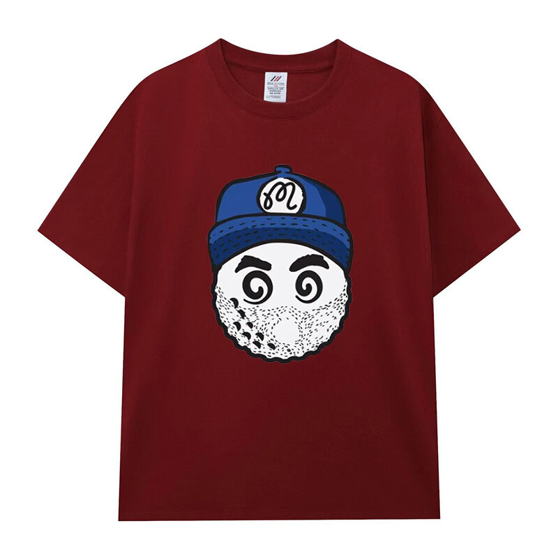 2024 летняя хлопковая футболка для гольфа с короткими рукавами, модная свободная одежда для гольфа для пары, футболка для гольфа для мужчин и женщин